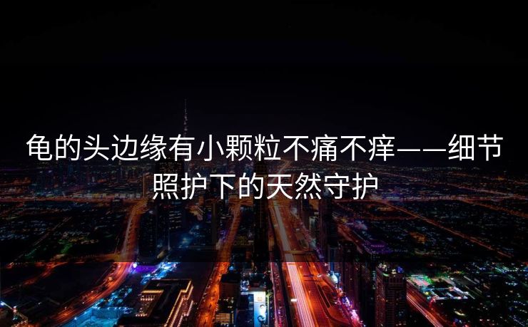 龟的头边缘有小颗粒不痛不痒——细节照护下的天然守护